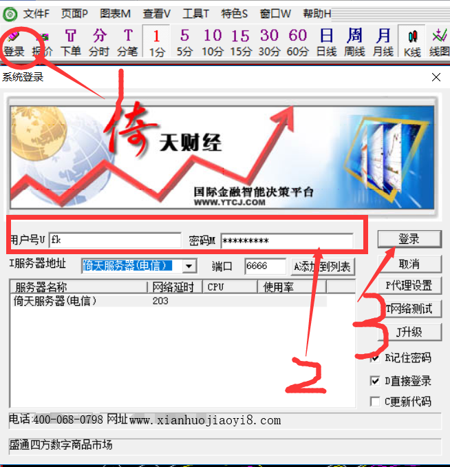 盛通四方行情软件不显示