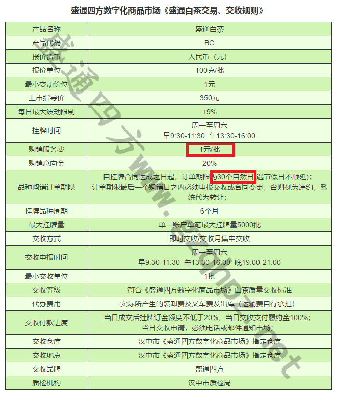 盛通白茶